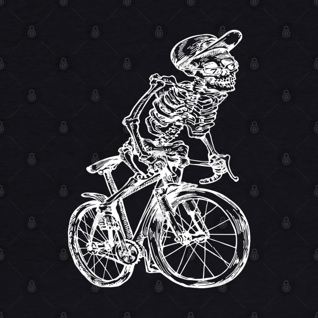 SEEMBO Skeleton Cycling Bicycle Cyclist Bicycling Biker Bike by SEEMBO